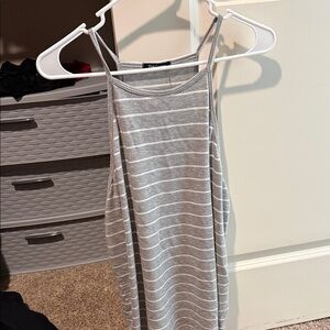 Grey Striped Sleeveless Tank Top - Proenza Schouler?